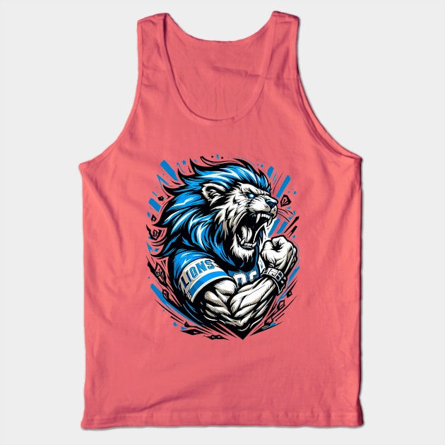 Detroit Lions Tank Top by elegantelite